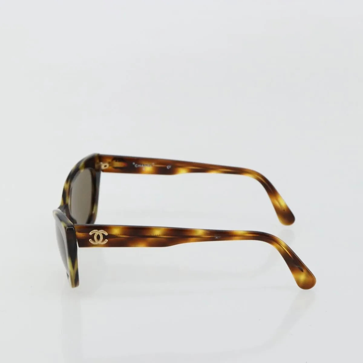 Chanel Logo Cc Sunglasses Plastic Brown Plastic Sunglasse Accessory (Pre-Owned)