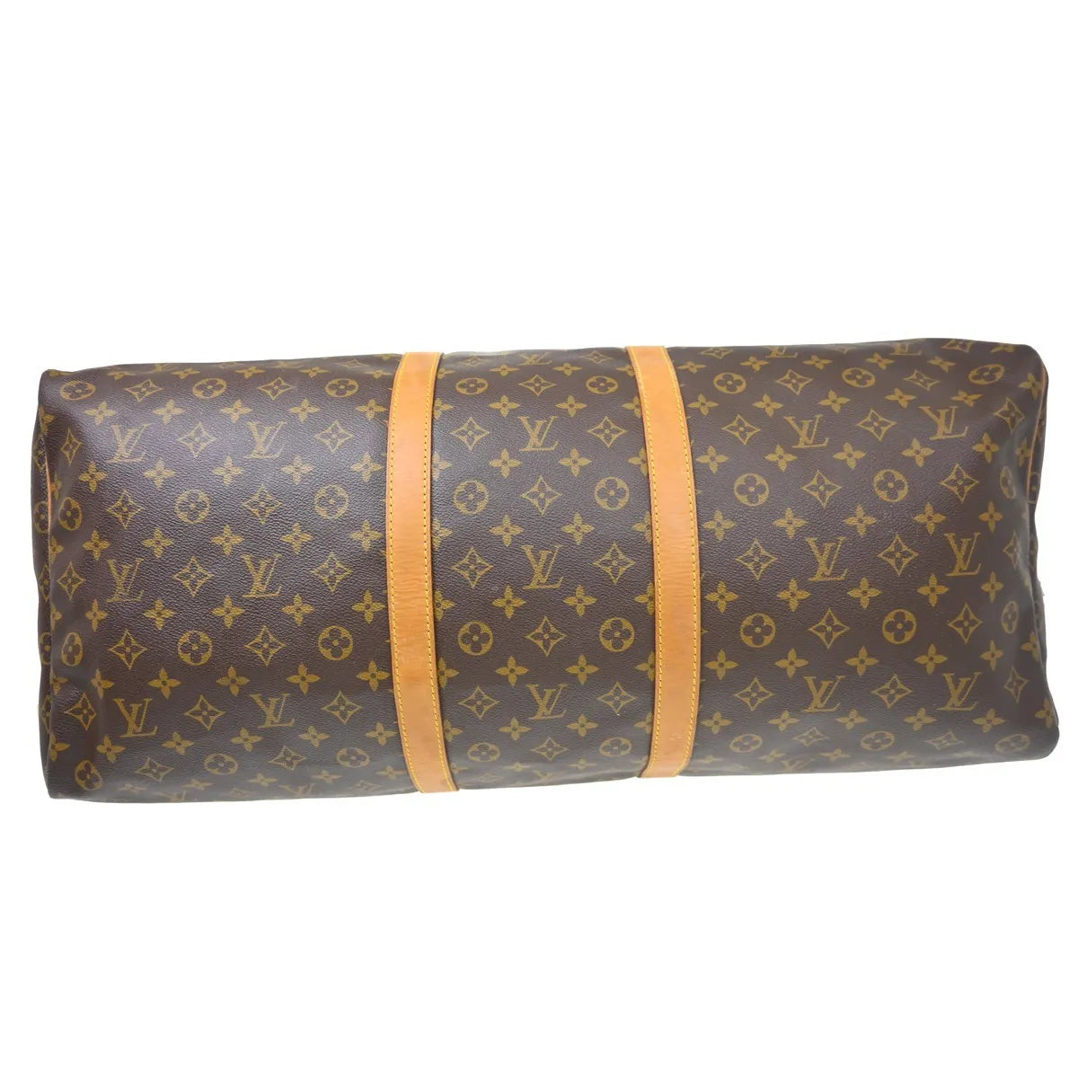 Louis Vuitton Keepall Bag Monogram Canvas Brown Canvas Travel Bag Bag (Pre-Owned)
