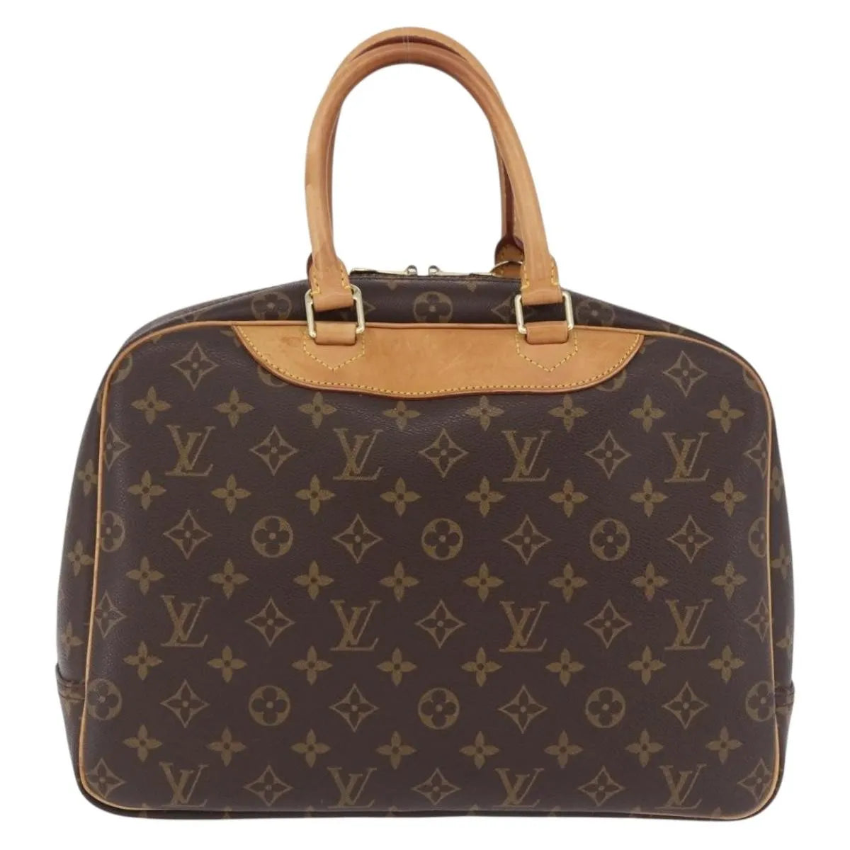 Louis Vuitton Deauville Monogram Brown Canvas Handbag (Pre-Owned)