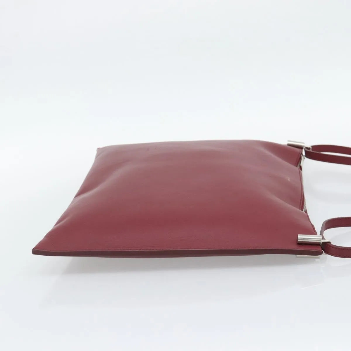 Celine Fortune Cookie Convertible Leather Burgundy Leather Shoulder Bag Bag (Pre-Owned)
