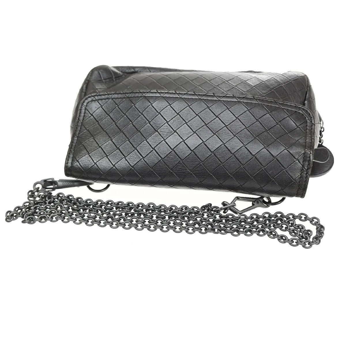 Bottega Veneta Expandable Chain Crossbody Leather Brown Leather Shoulder Bag Bag (Pre-Owned)