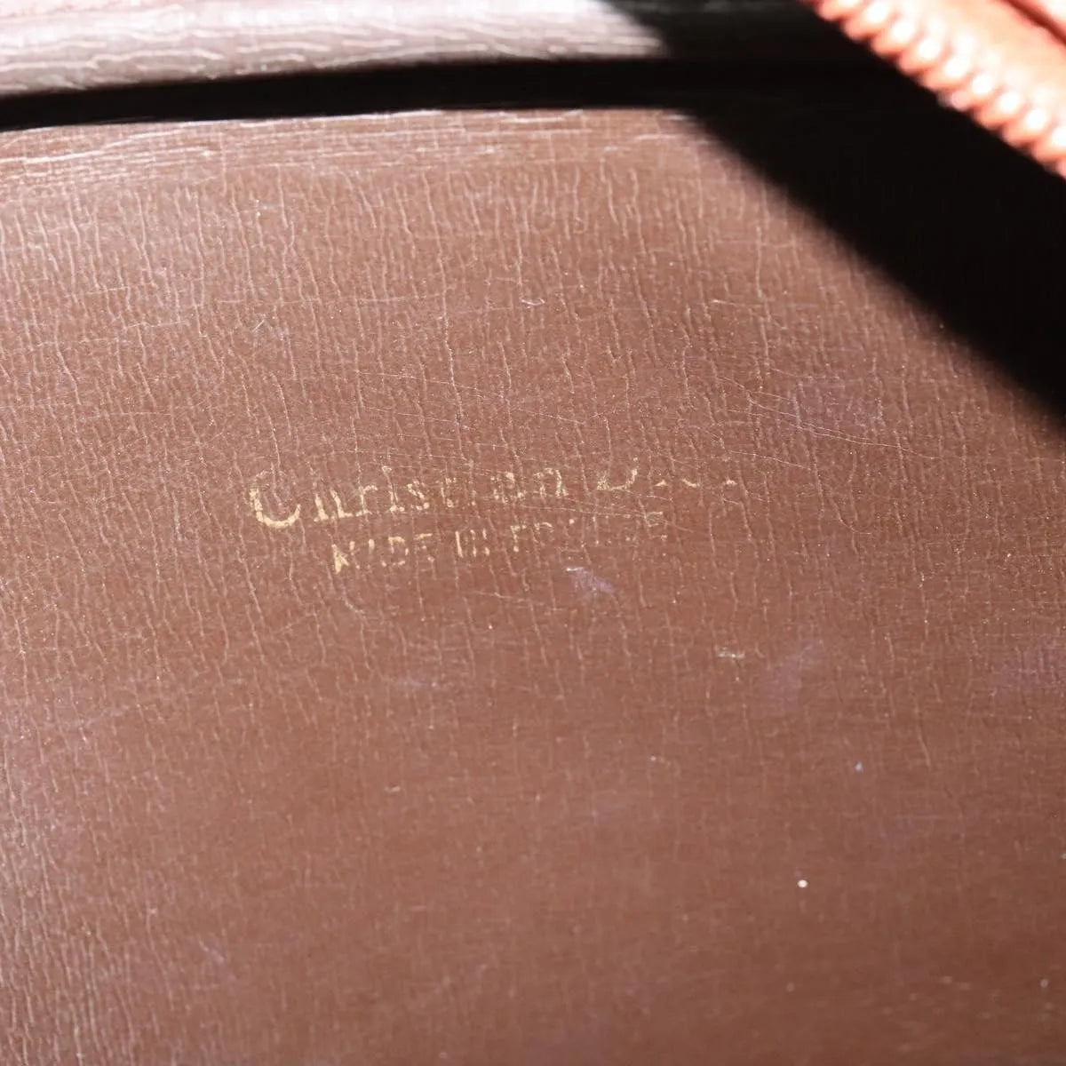 Christian Dior Vintage Leather Brown Leather Shoulder Bag Bag (Pre-Owned)
