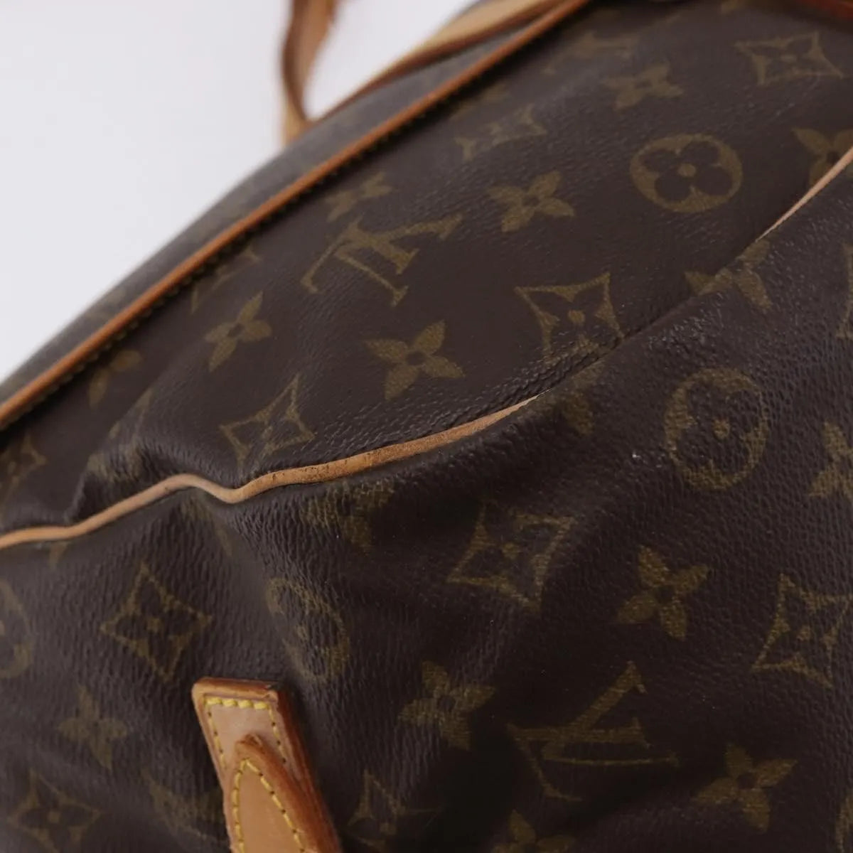 Louis Vuitton Saumur Monogram Brown Canvas Shoulder Bag Bag (Pre-Owned)