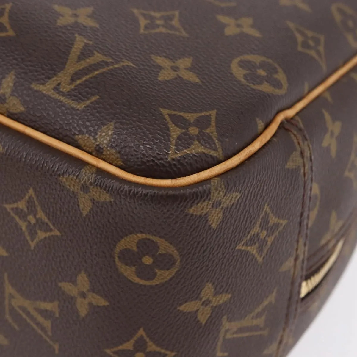 Louis Vuitton Deauville Monogram Brown Canvas Handbag (Pre-Owned)