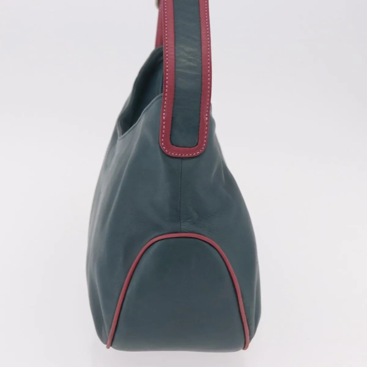 Loewe Vintage Leather Green Leather Shoulder Bag Bag (Pre-Owned)
