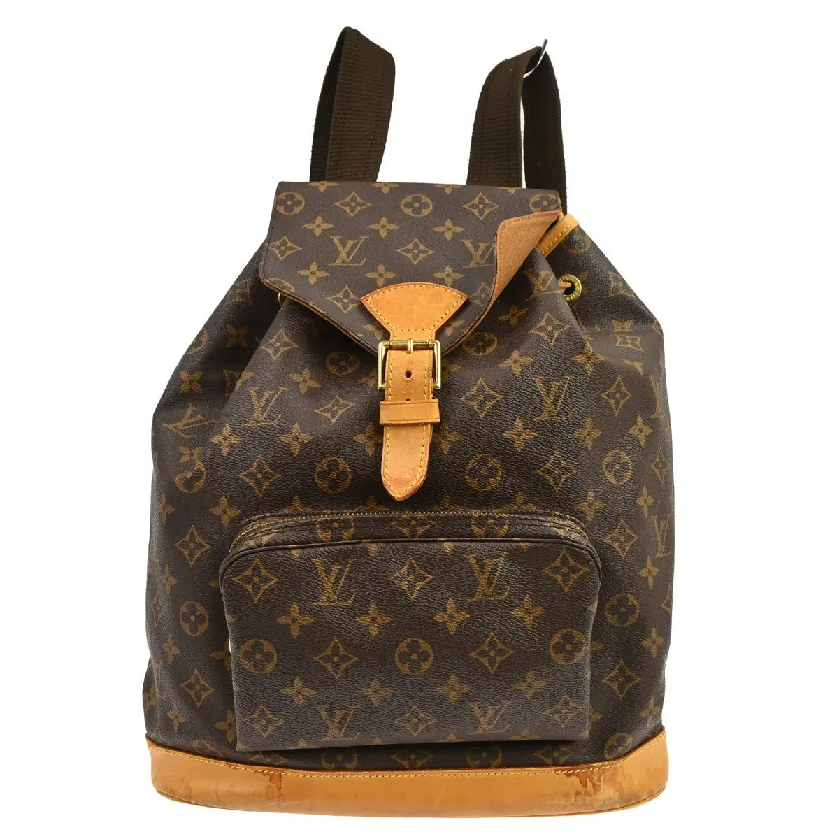 Louis Vuitton Vintage Montsouris Monogram Canvas Brown Canvas Backpack Bag (Pre-Owned)