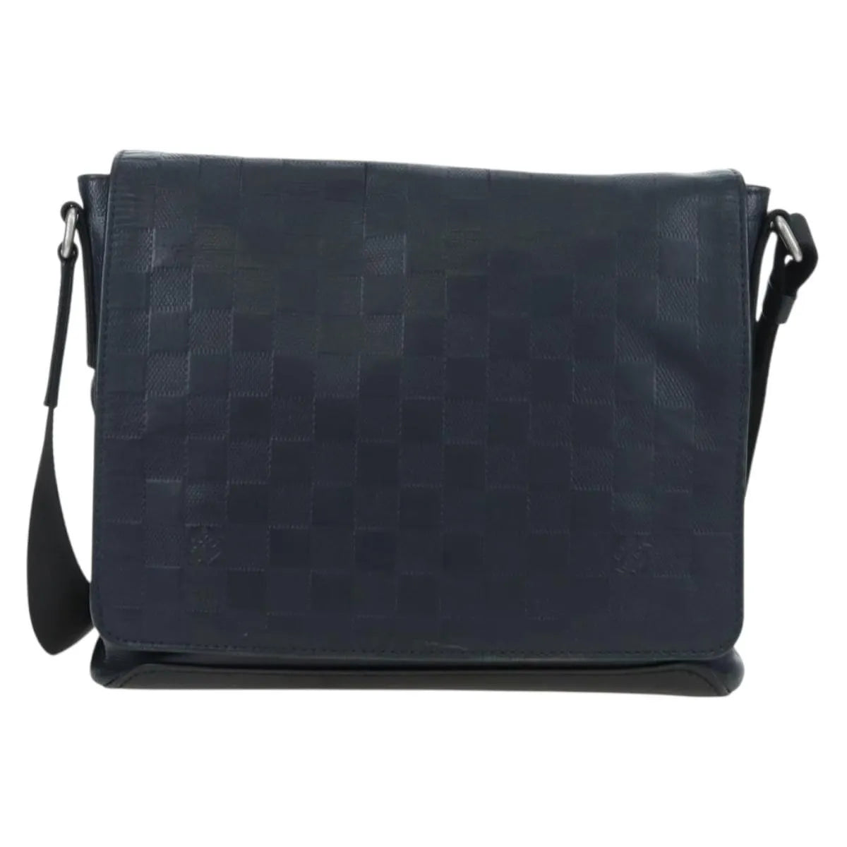 Louis Vuitton District Messenger Damier Infini Leather Black Leather Shoulder Bag Bag (Pre-Owned)