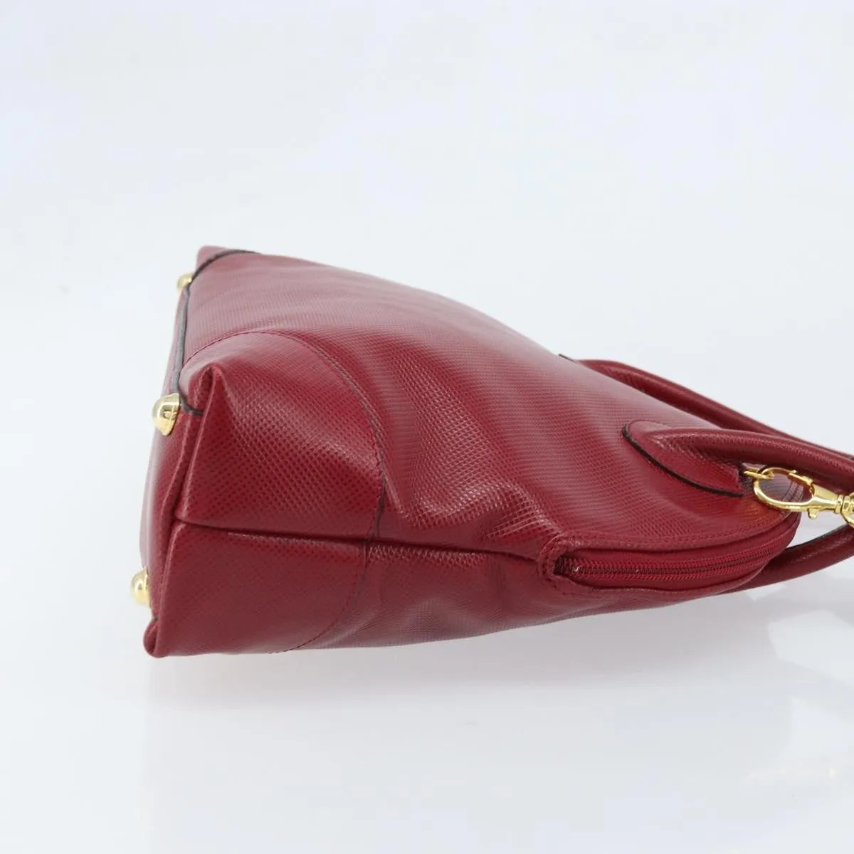 Bottega Veneta Vintage Leather Red Leather Handbag (Pre-Owned)