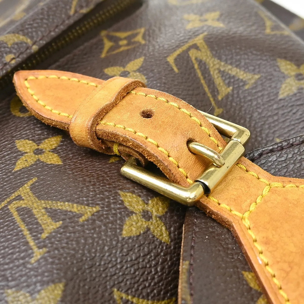 Louis Vuitton Vintage Montsouris Monogram Canvas Brown Canvas Backpack Bag (Pre-Owned)