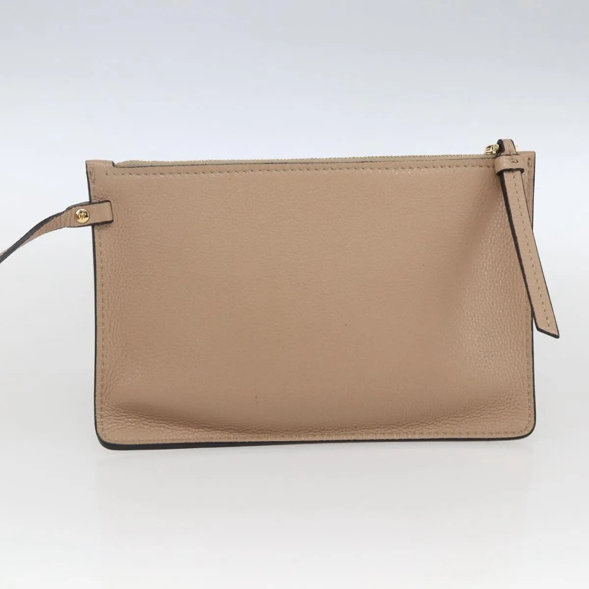 Salvatore Ferragamo Vala Tote Leather Beige Leather Tote Bag Bag (Pre-Owned)
