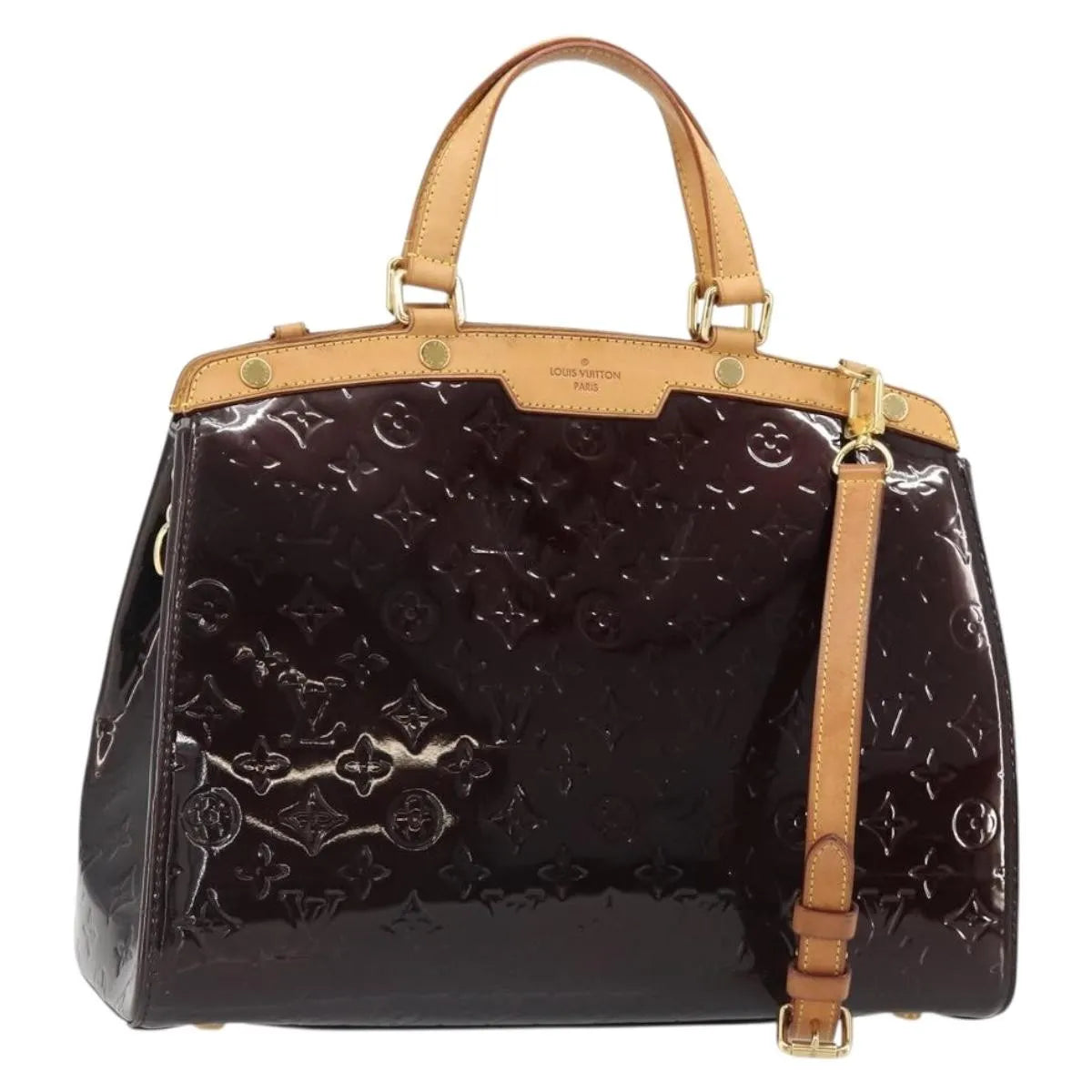 Louis Vuitton Blair Monogram Vernis Purple Patent_Leather Handbag (Pre-Owned)