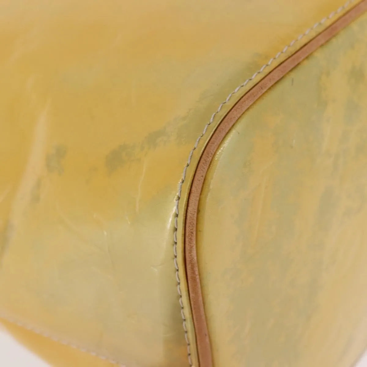 Louis Vuitton Houston Monogram Vernis Yellow Patent_Leather Handbag (Pre-Owned)