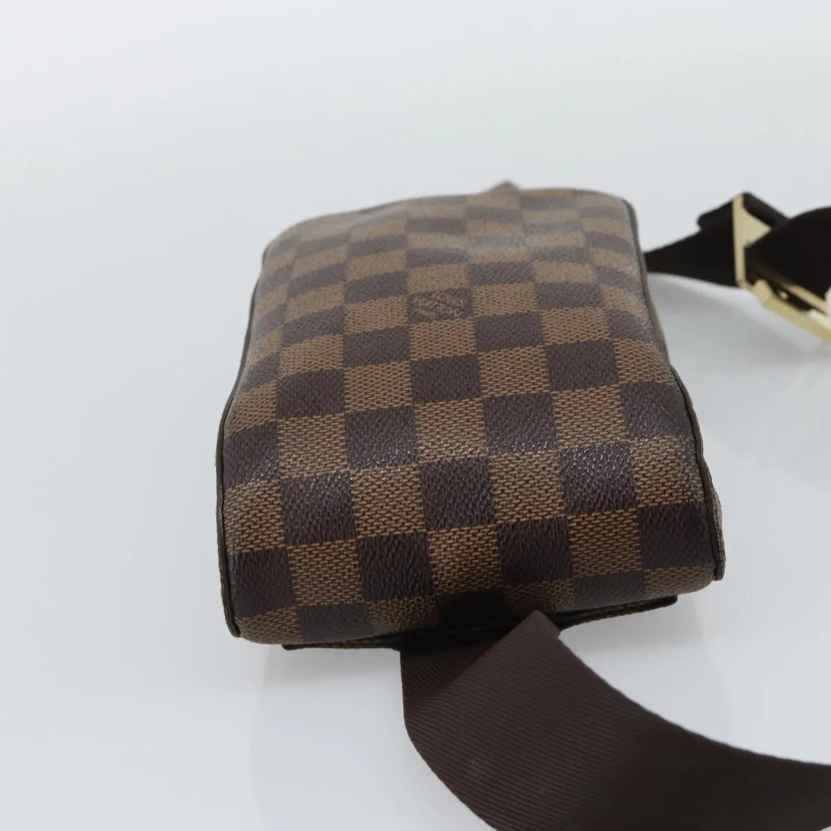 Louis Vuitton Geronimos Waist Damier Brown Canvas Shoulder Bag Bag (Pre-Owned)