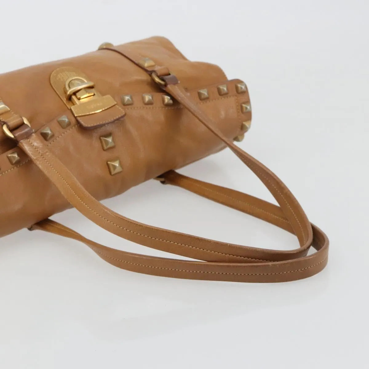 Prada Convertible Shopping Tote Saffiano Leather Saffiano Leather Beige Leather Tote Bag Bag (Pre-Owned)