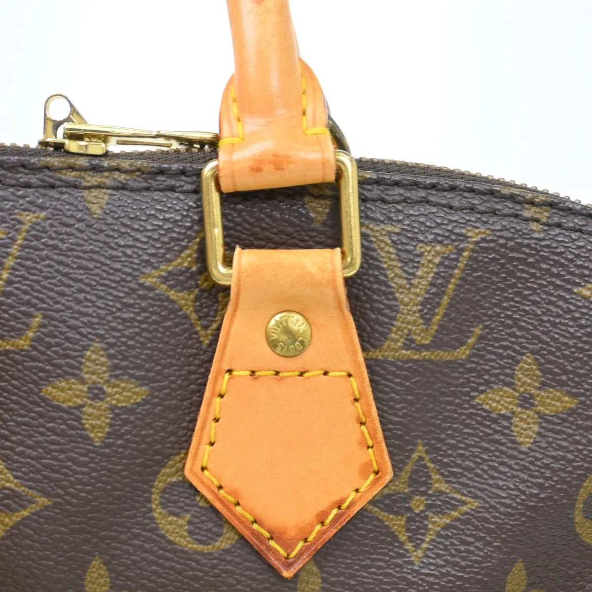 Louis Vuitton Alma Monogram Canvas Brown Canvas Handbag (Pre-Owned)
