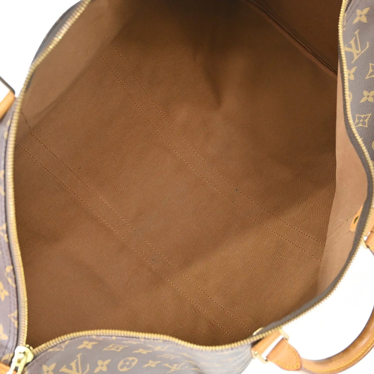 Louis Vuitton Keepall Monogram Canvas Brown Canvas Travel Bag Bag (Pre-Owned)