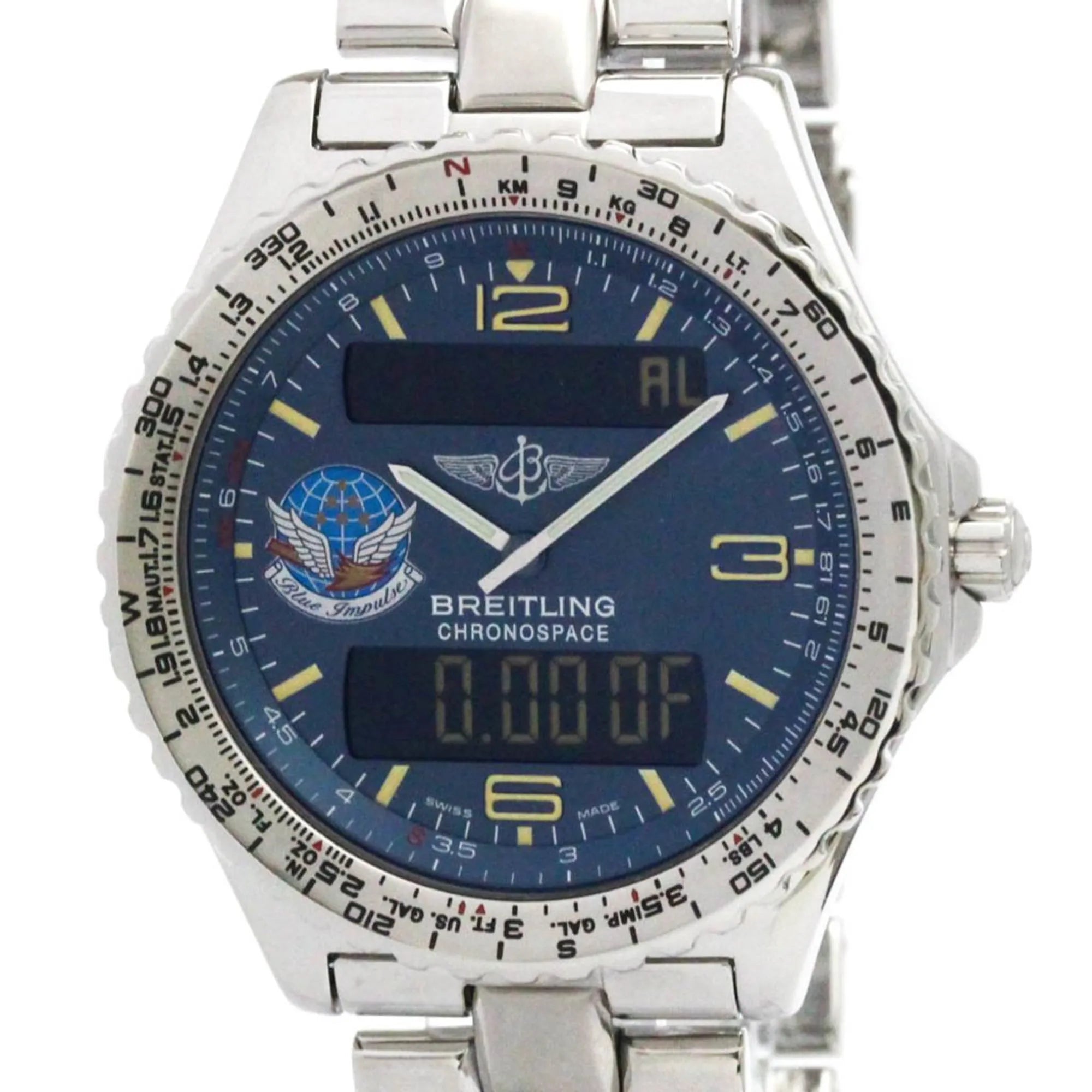 Breitling Chronospace Quartz Stainless Steel Watch (Pre-Owned)