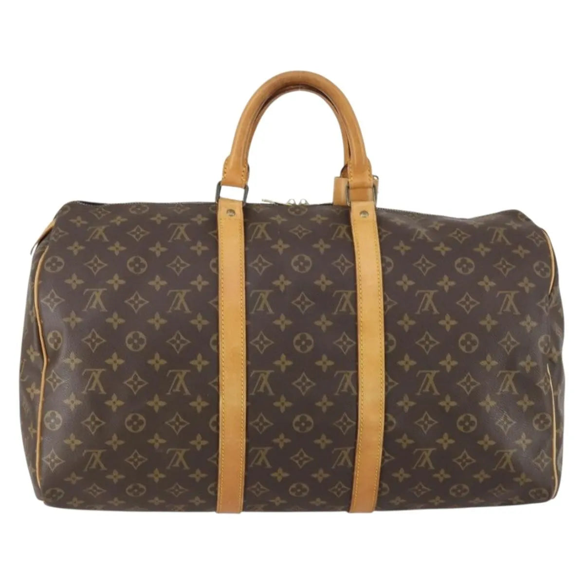 Louis Vuitton Keepall Monogram Canvas Brown Canvas Travel Bag Bag (Pre-Owned)
