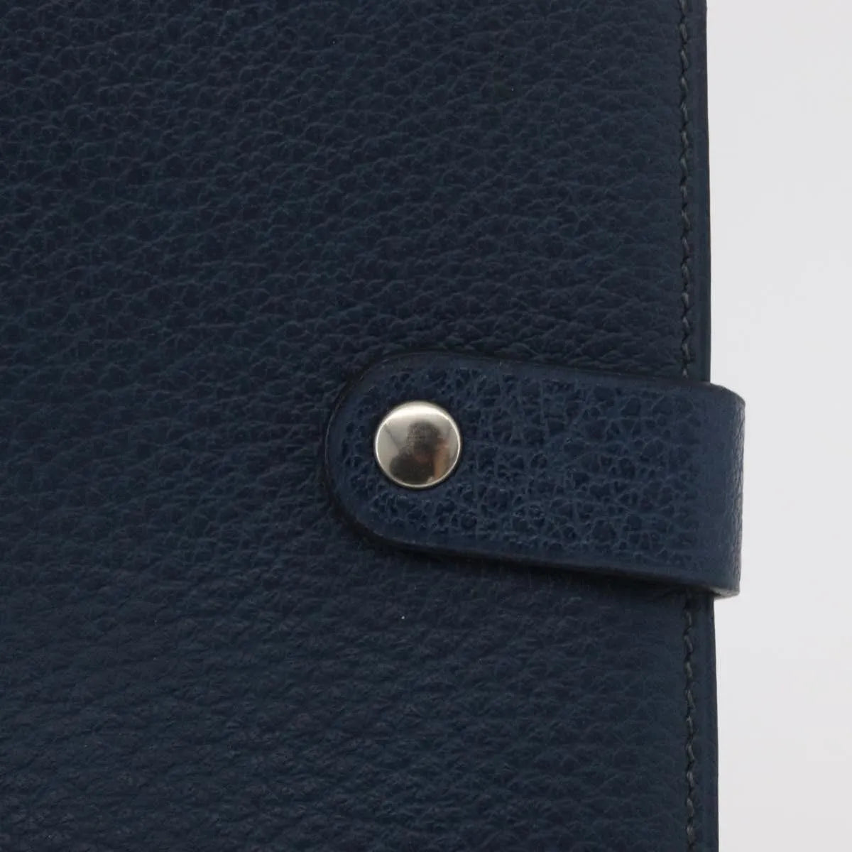 Hermes Agenda Cover Epsom Navy Leather Clutche & Pouche Bag (Pre-Owned)
