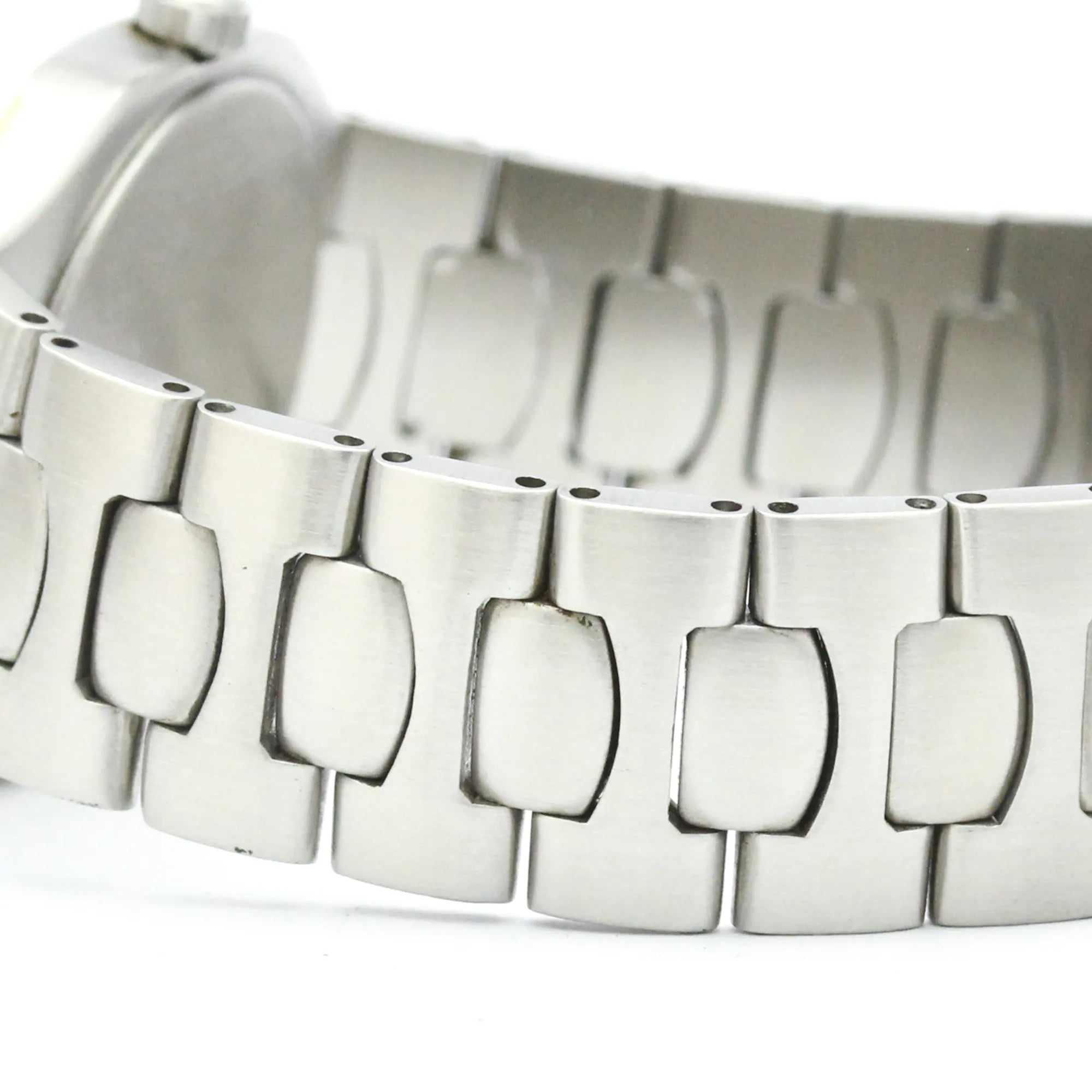 Omega Seamaster Polaris Day-Date Quartz Stainless Steel With Plated Metal Watch (Pre-Owned)