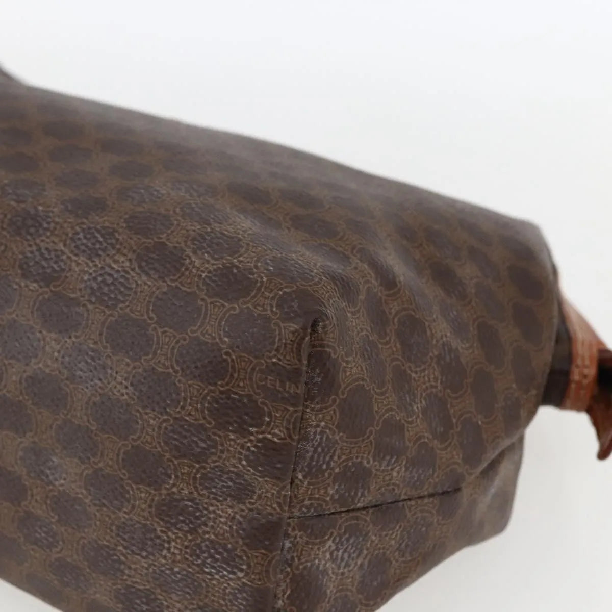 Celine Macadam Pochette Canvas Brown Canvas Clutche & Pouche Bag (Pre-Owned)