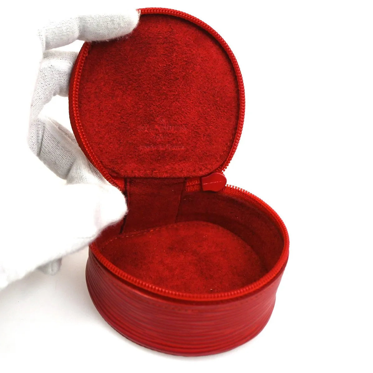 Louis Vuitton Ecrin Bijoux Jewelry Case Epi Leather Red Leather Clutche & Pouche Bag (Pre-Owned)