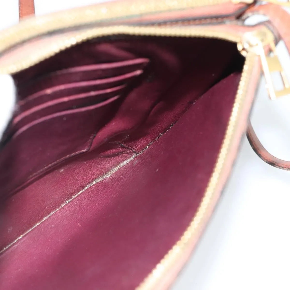 Loewe Gate Double Zip Leather Brown Leather Shoulder Bag Bag (Pre-Owned)