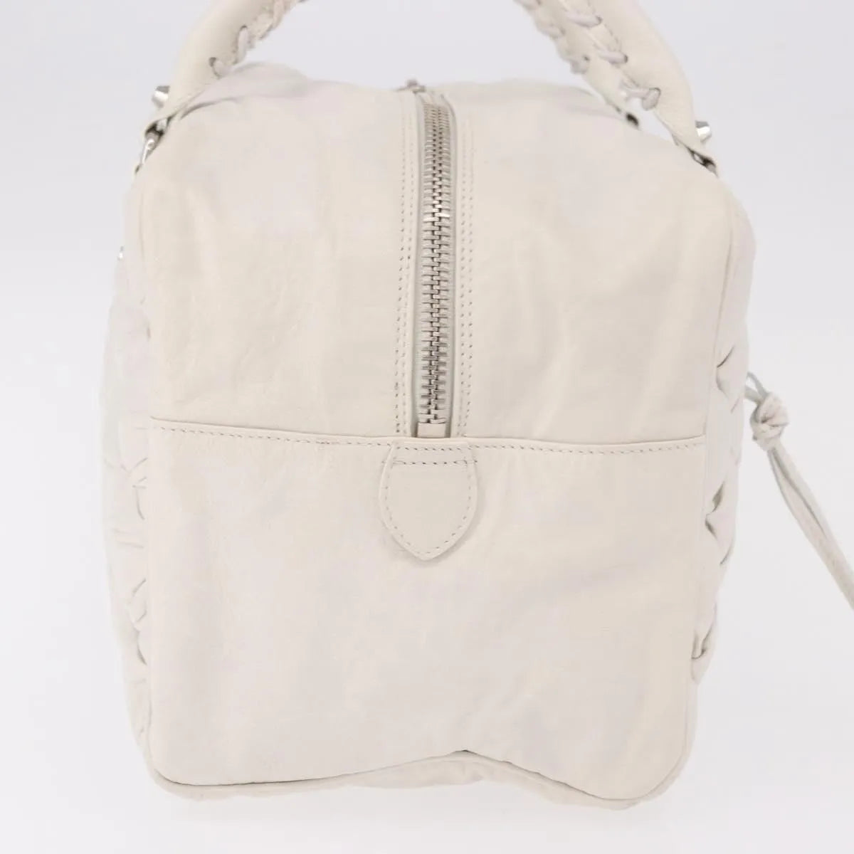 Balenciaga Matelasse Leather White Leather Handbag (Pre-Owned)