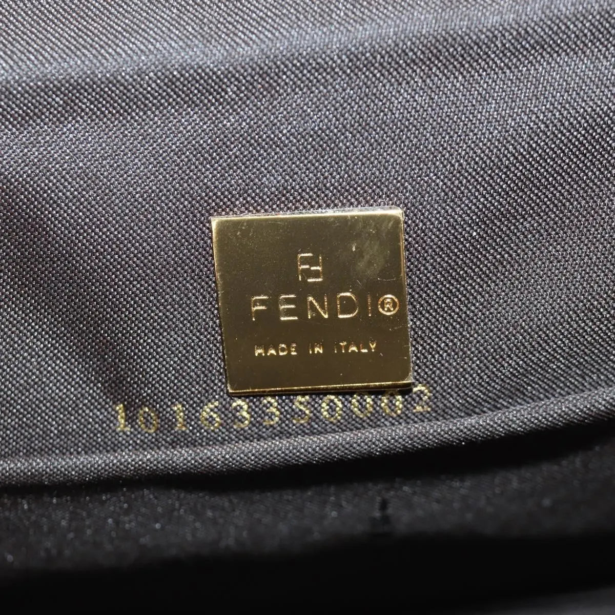 Fendi Mamma Baguette Zucca Patent Leather Brown Canvas Shoulder Bag Bag (Pre-Owned)