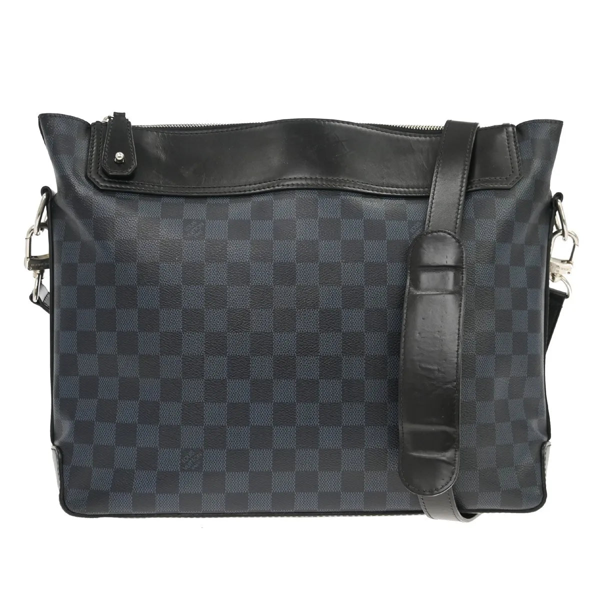 Louis Vuitton Greenwich Messenger Damier Cobalt Black Canvas Shoulder Bag Bag (Pre-Owned)