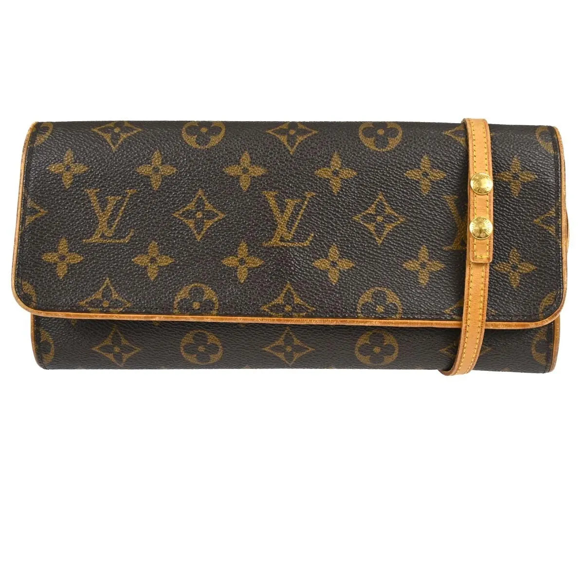 Louis Vuitton Twin Gm Monogram Brown Canvas Handbag (Pre-Owned)
