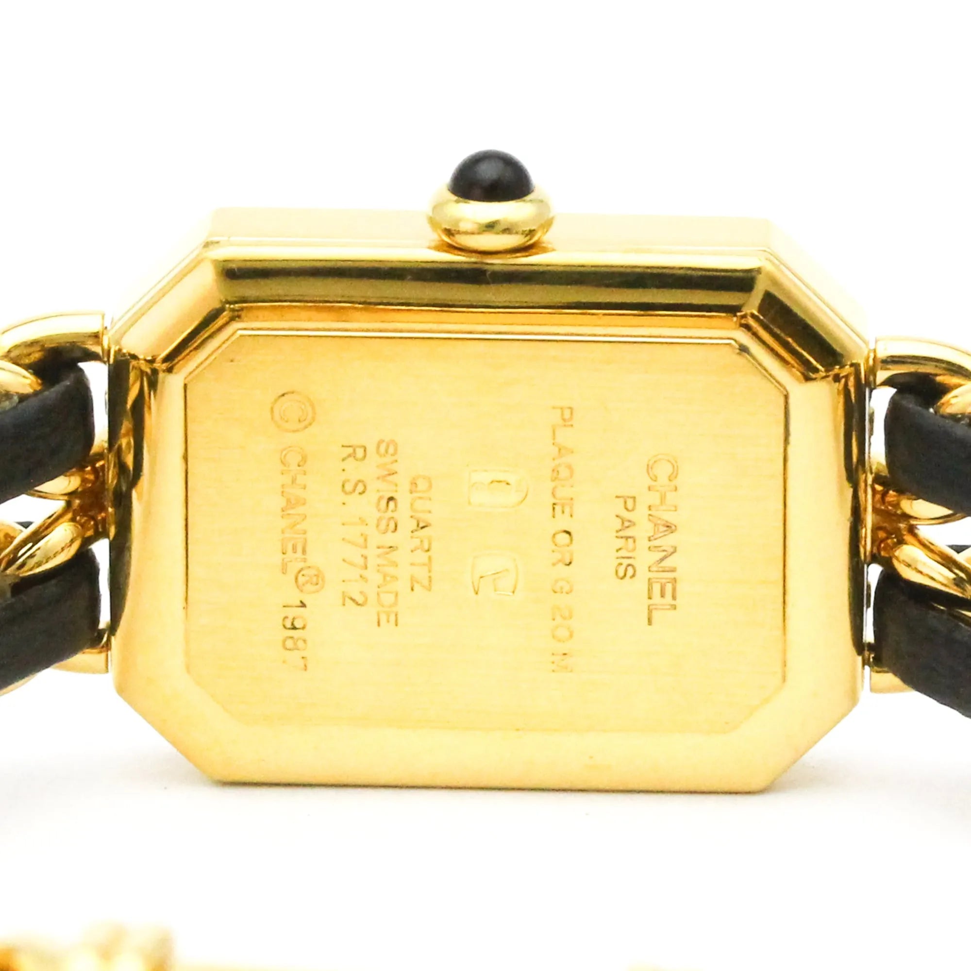 Chanel Premiere Rock Quartz Watch Plated Metal And Leather Watch (Pre-Owned)