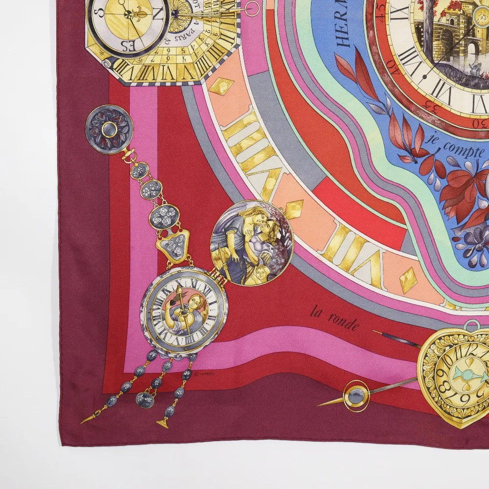 Hermes Carré 90 Silk Multicolor Multicolour Silk Scarve & Shawl Accessory (Pre-Owned)