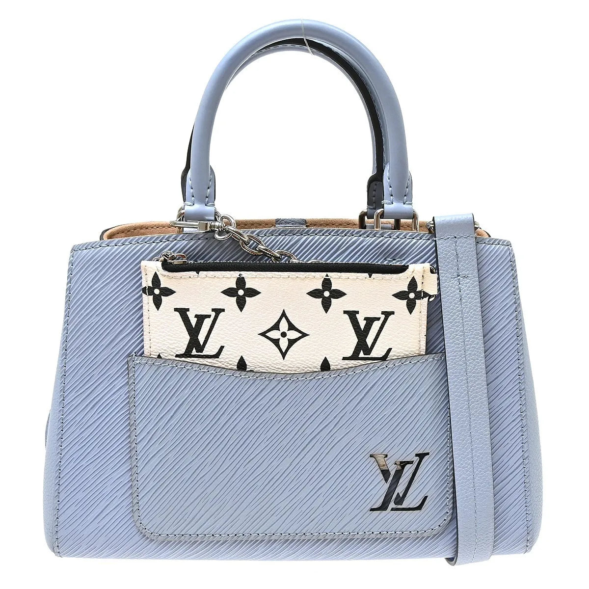 Louis Vuitton Marelle Tote Epi Leather Blue Leather Tote Bag Bag (Pre-Owned)