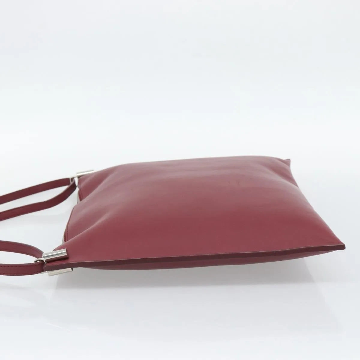 Celine Fortune Cookie Convertible Leather Burgundy Leather Shoulder Bag Bag (Pre-Owned)