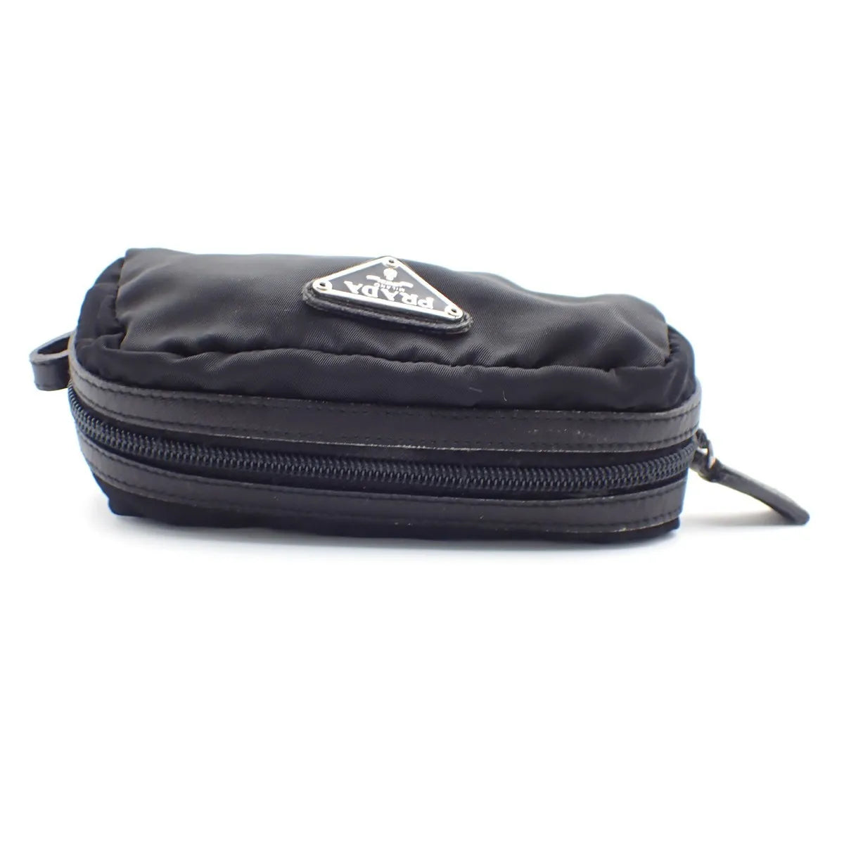 Prada Padded Zip Belt Tessuto Black Nylon Clutche & Pouche Bag (Pre-Owned)