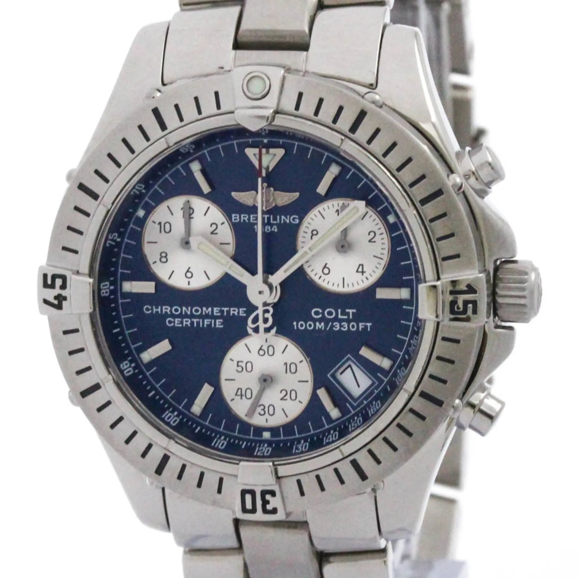 Breitling Colt Chronograph Quartz Stainless Steel Watch (Pre-Owned)