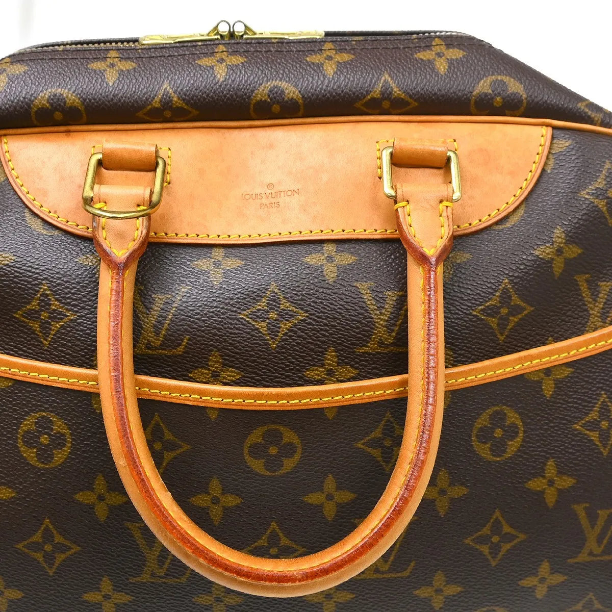 Louis Vuitton Deauville Monogram Canvas Brown Canvas Handbag (Pre-Owned)