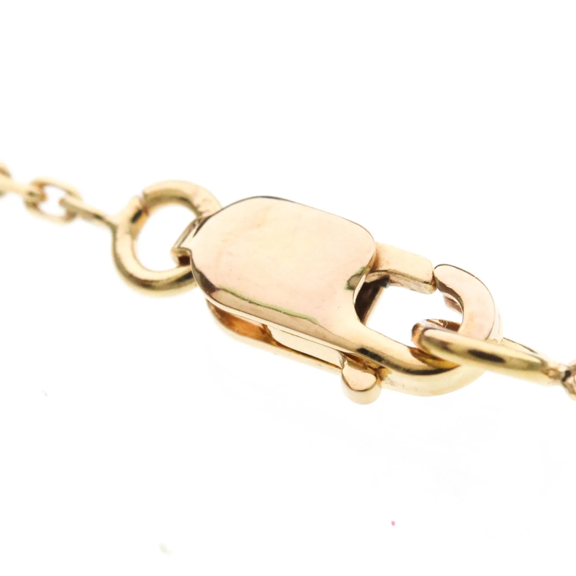 Van Cleef & Arpels Sweet Alhambra Pendant 18K Rose Gold And Carnelian Gold Pink_Gold Necklace Jewelry (Pre-Owned)