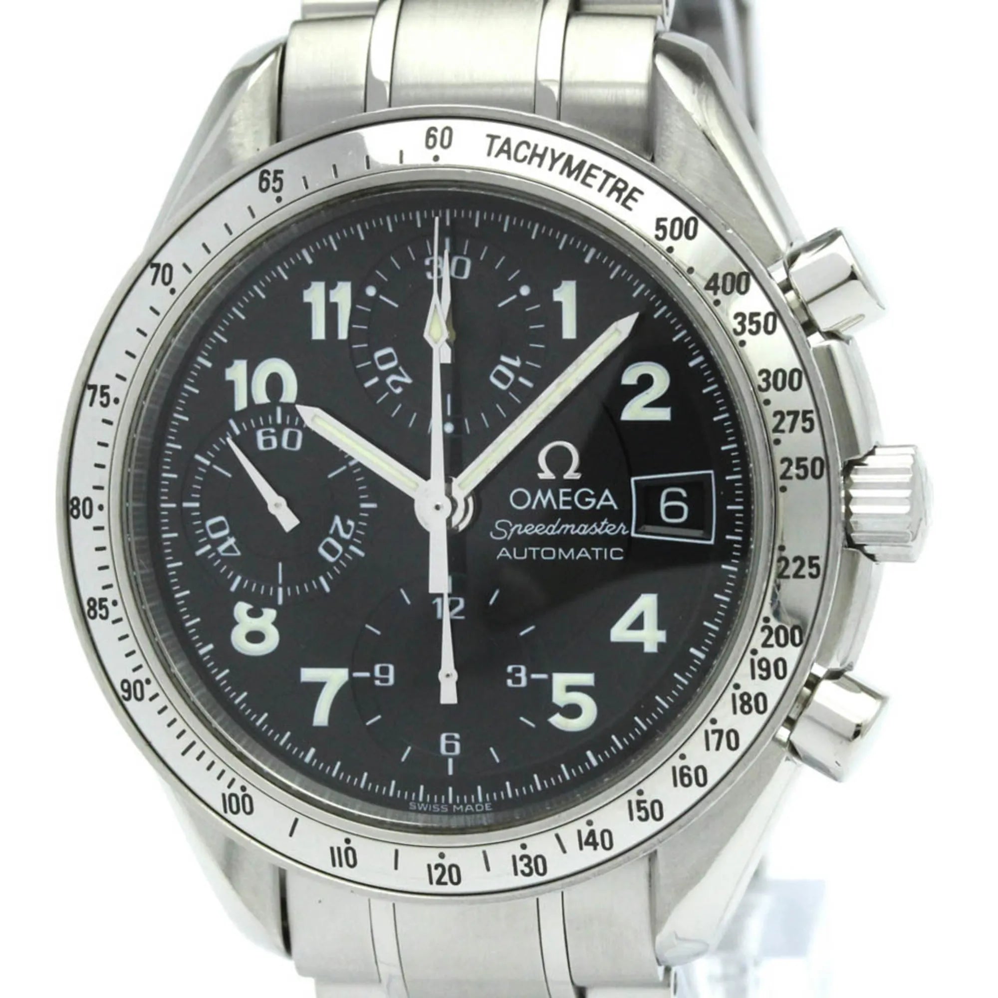 Omega Speedmaster Date Chronograph Automatic Watch Stainless Steel Watch (Pre-Owned)