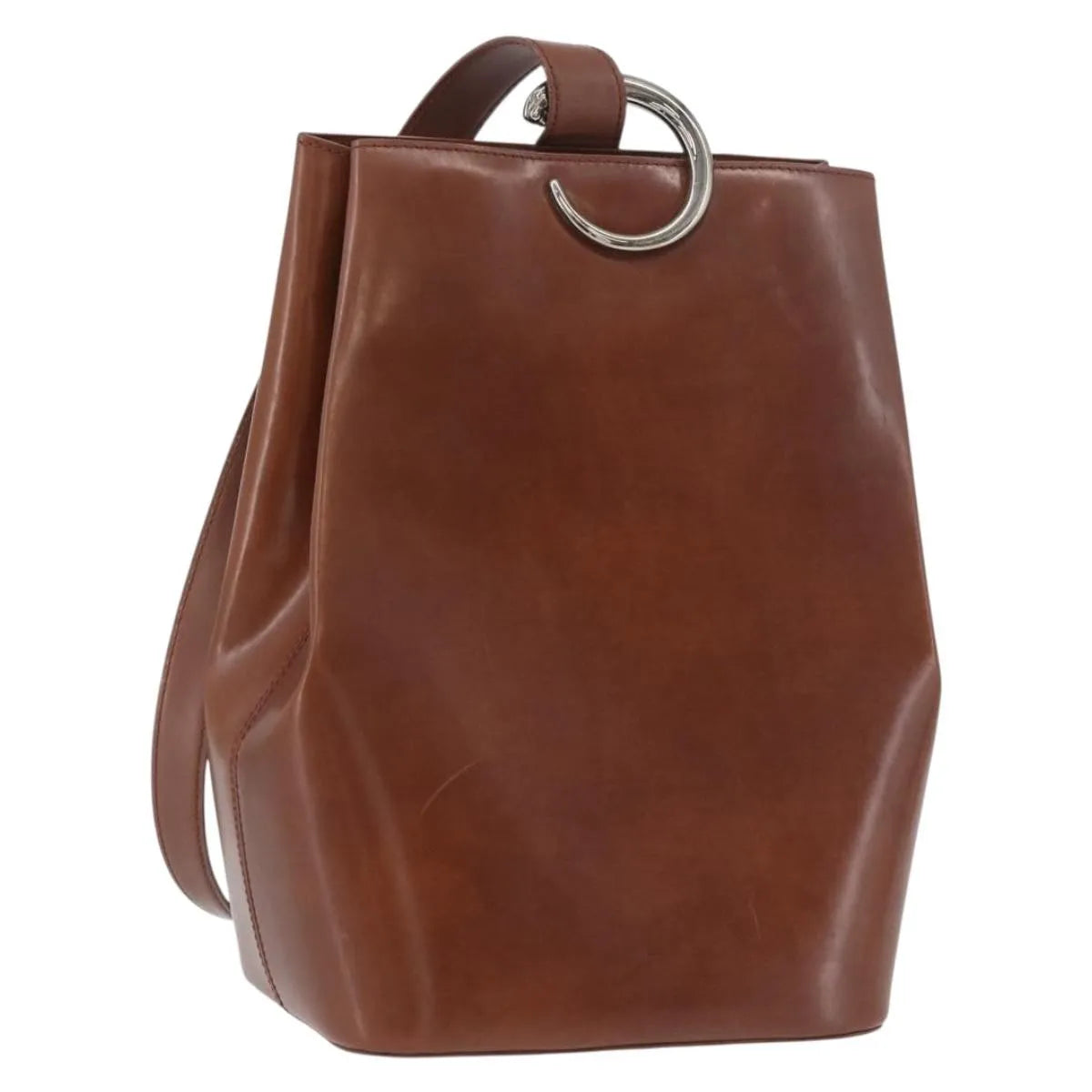Cartier Panthère Shoulder Patent Leather Brown Leather Shoulder Bag Bag (Pre-Owned)