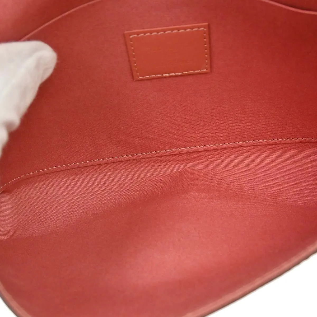 Louis Vuitton Felicie Pochette Limited Edition Valentine Dog Monogram Vernis Pink Patent_Leather Handbag (Pre-Owned)