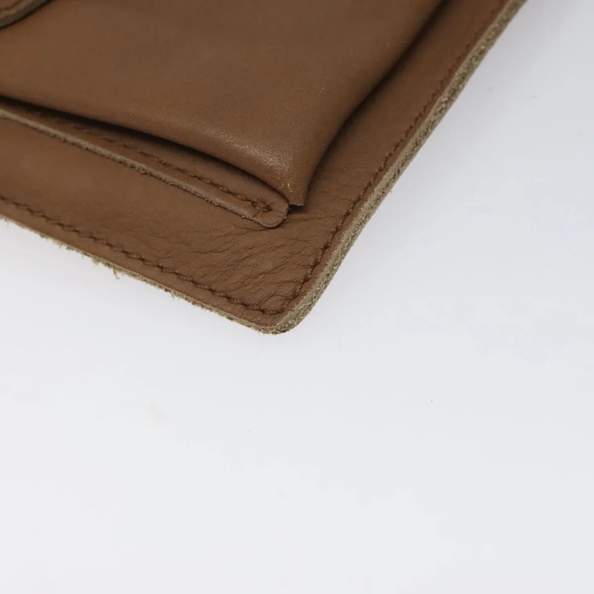 Bottega Veneta Vintage Front Pocket Waist Leather Brown Leather Clutche & Pouche Bag (Pre-Owned)
