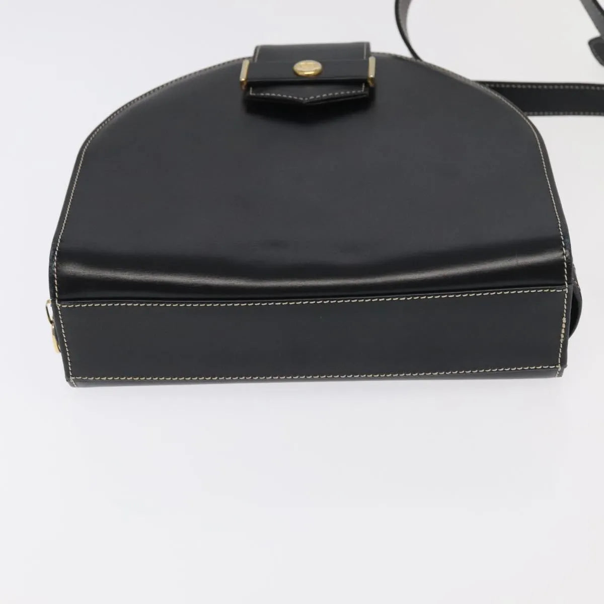 Christian Dior Vintage Leather Black Leather Shoulder Bag Bag (Pre-Owned)