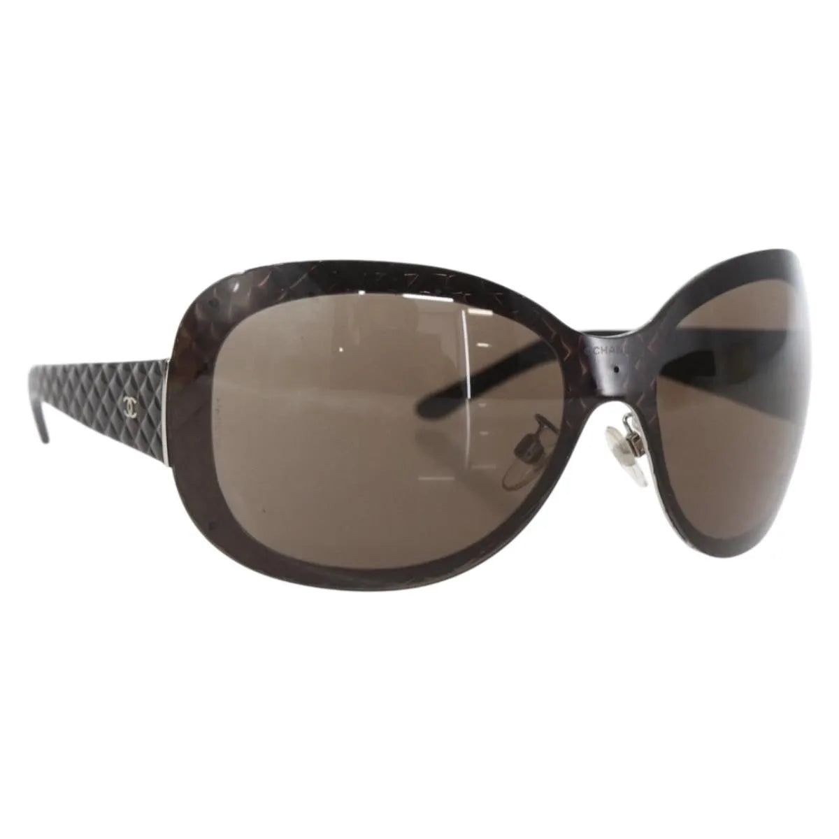 Chanel Logo Cc Sunglasses Plastic Brown Plastic Sunglasse Accessory (Pre-Owned)