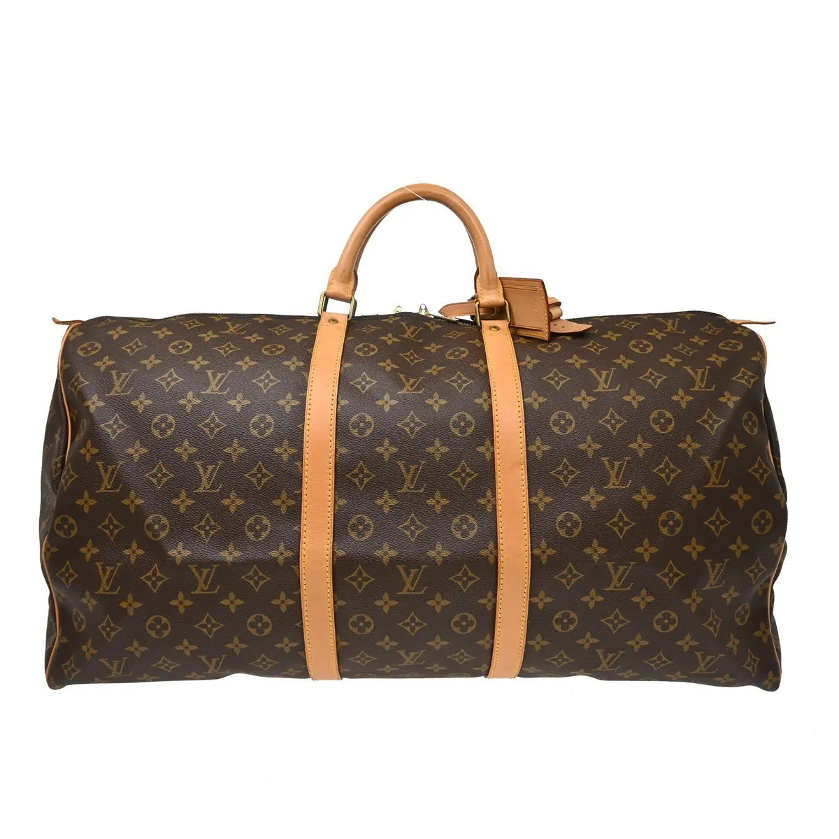 Louis Vuitton Keepall Bag Monogram Canvas Brown Canvas Travel Bag Bag (Pre-Owned)
