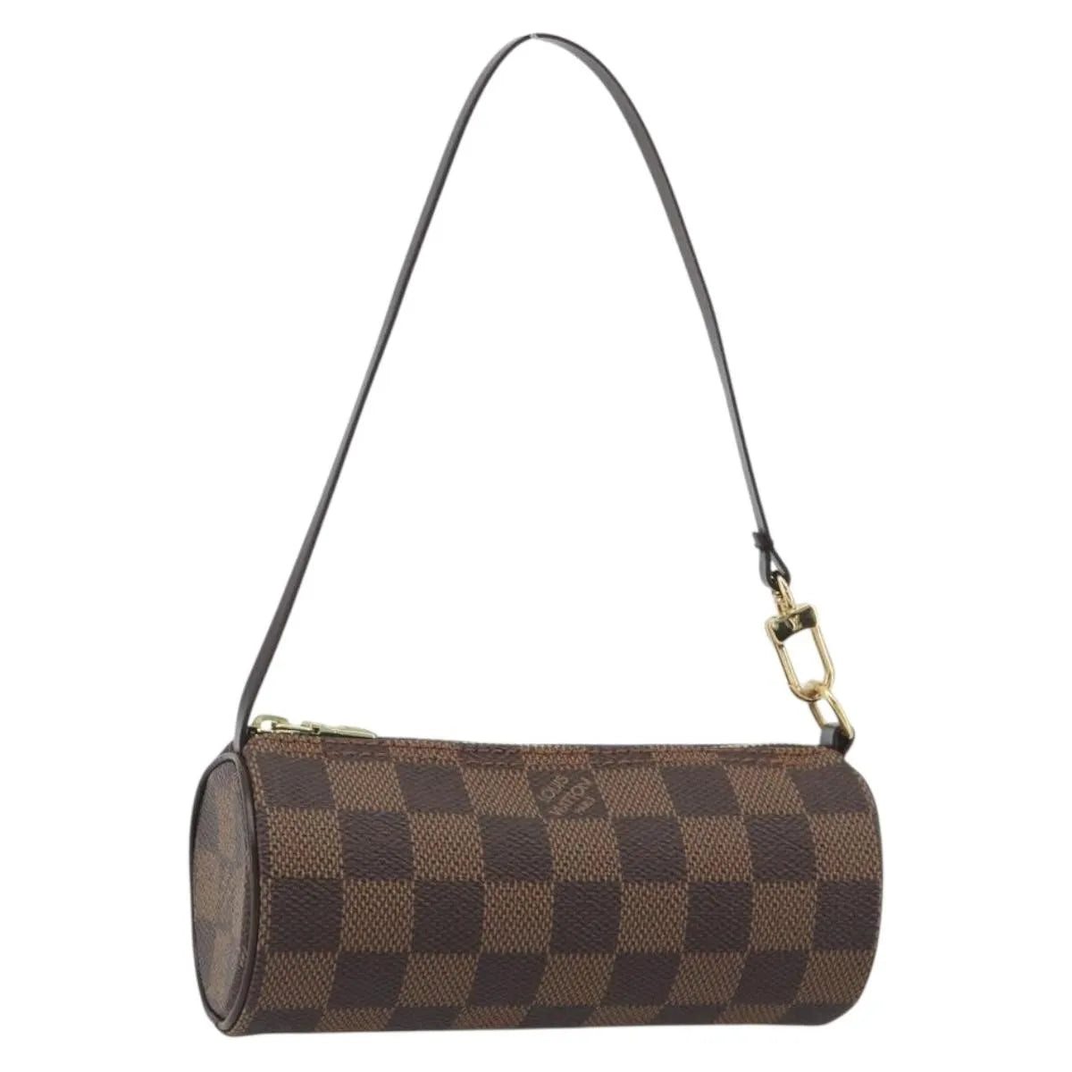 Louis Vuitton Papillon Pochette Damier Ebene Brown Canvas Clutche & Pouche Bag (Pre-Owned)