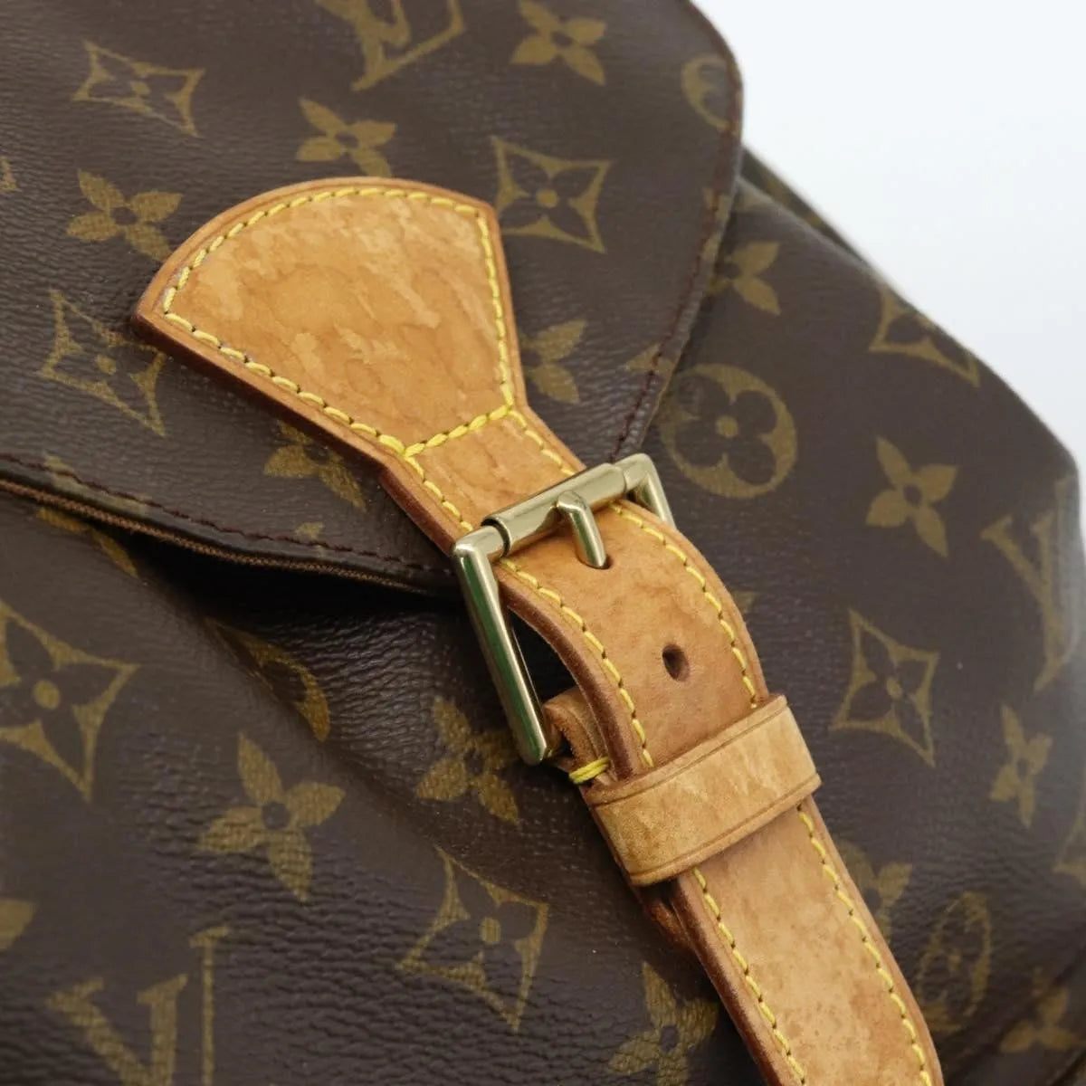 Louis Vuitton Vintage Montsouris Backpack Monogram Canvas Brown Canvas Backpack Bag (Pre-Owned)