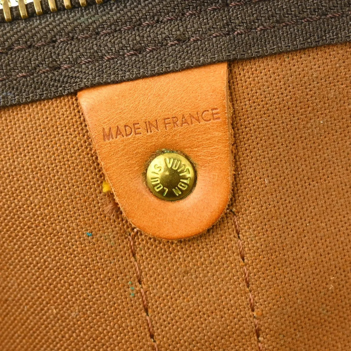 Louis Vuitton Keepall Bag Monogram Canvas Brown Canvas Travel Bag Bag (Pre-Owned)