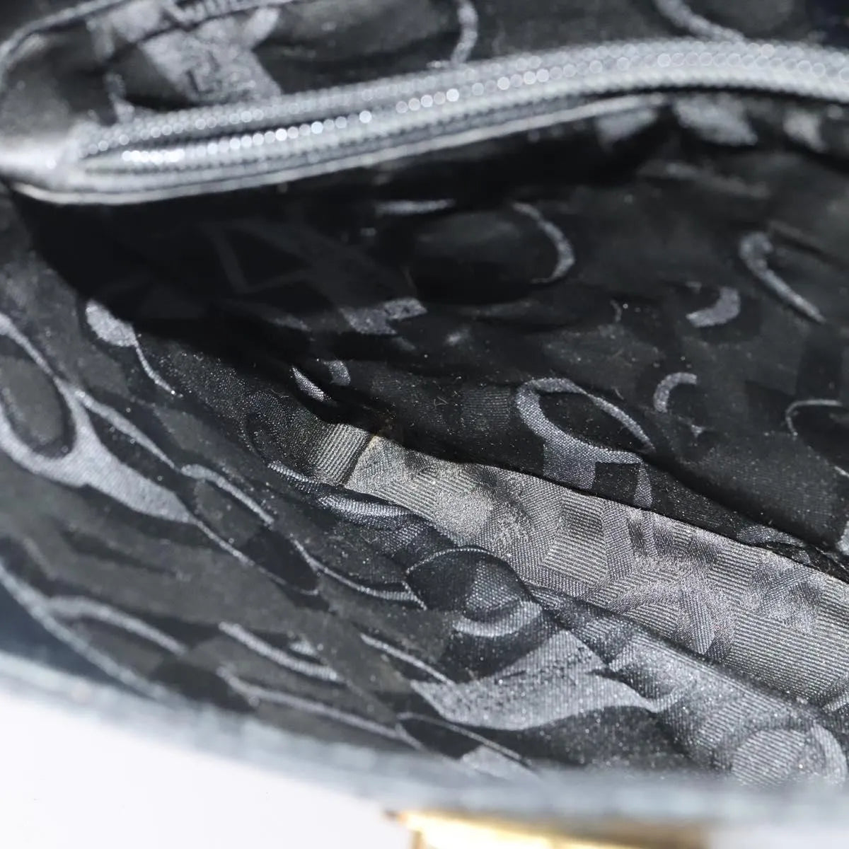 Salvatore Ferragamo Gancio Flap Hobo Leather Black Leather Shoulder Bag Bag (Pre-Owned)